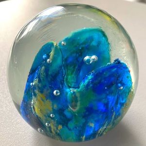 Seascape Glass Paperweight